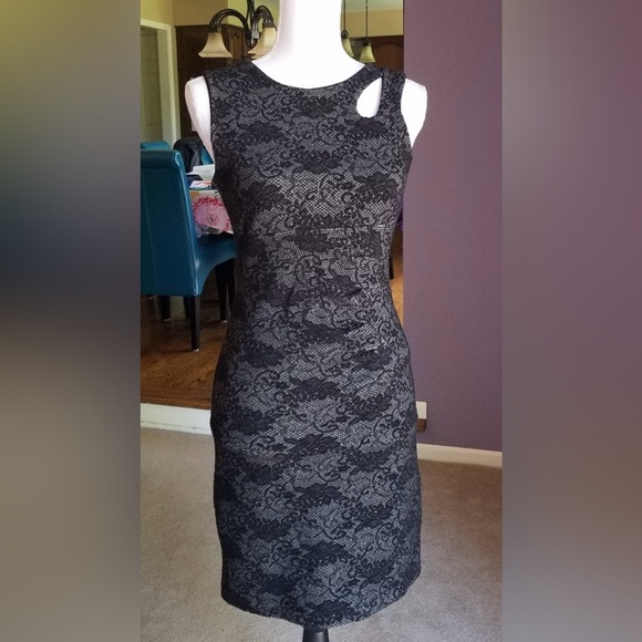 Dresses & Skirts - Black Lace Mini Bodycon Dress from Europe